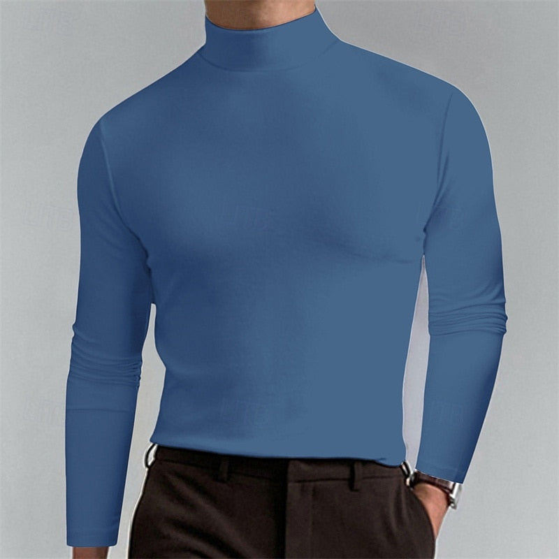 Men's Timeless Classic Shape Knit Turtleneck Pullover