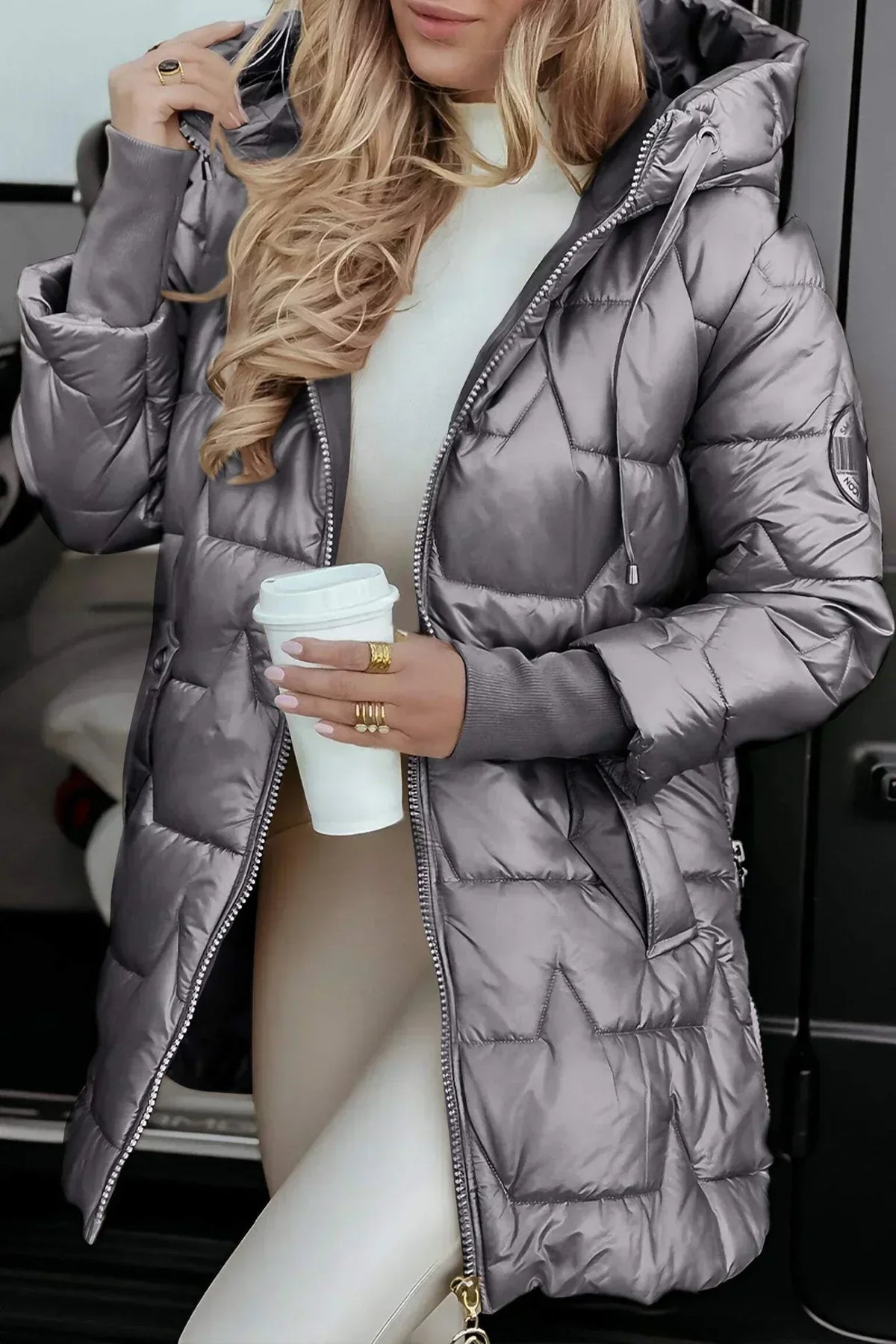Women's Insulated Winter Overcoat with Tailored Shape