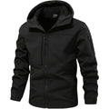 Men's Hooded Softshell Coat with Water-Repellent Finish