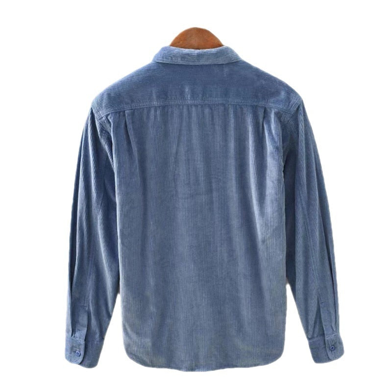 Men's Two-Pocket Textured Button-Front Shirt Jacket