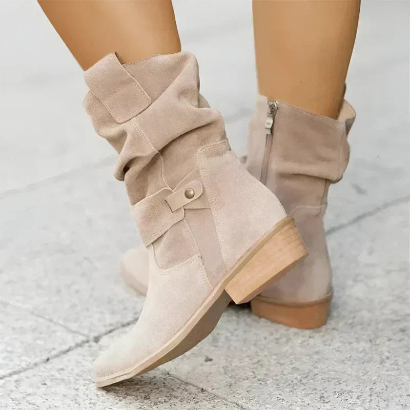 Women's Cushioned Faux-Suede Orthopedic Walking Boots
