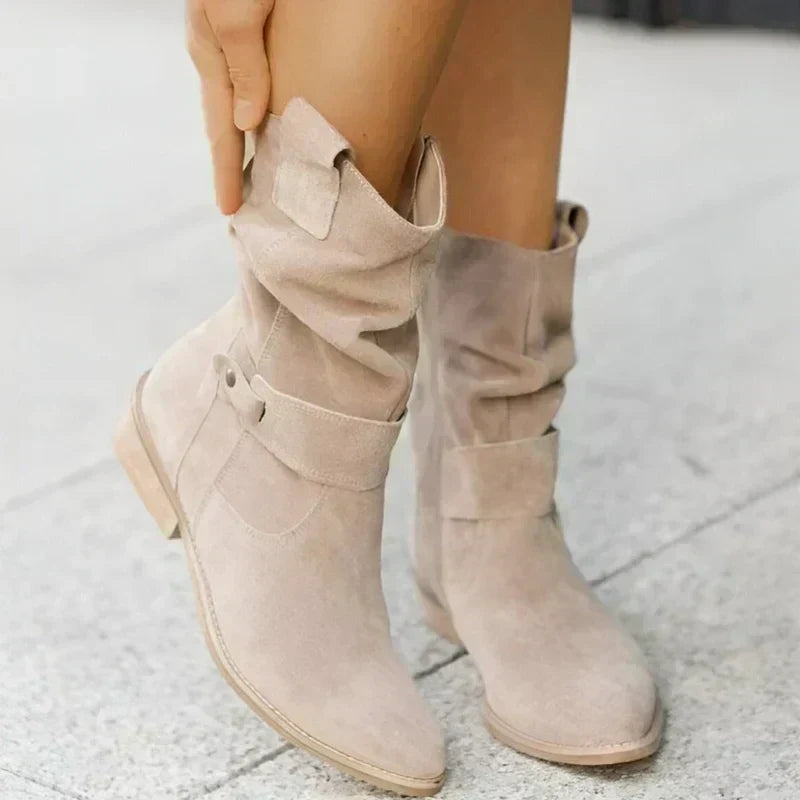 Women's Cushioned Faux-Suede Orthopedic Walking Boots