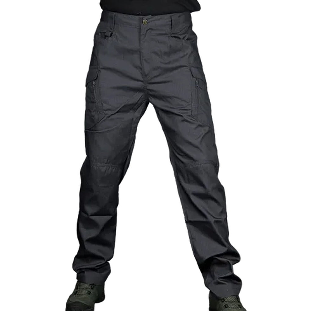 Men's Hiking Cargo Pants with Water-Resistant Fabric and Zip Pockets