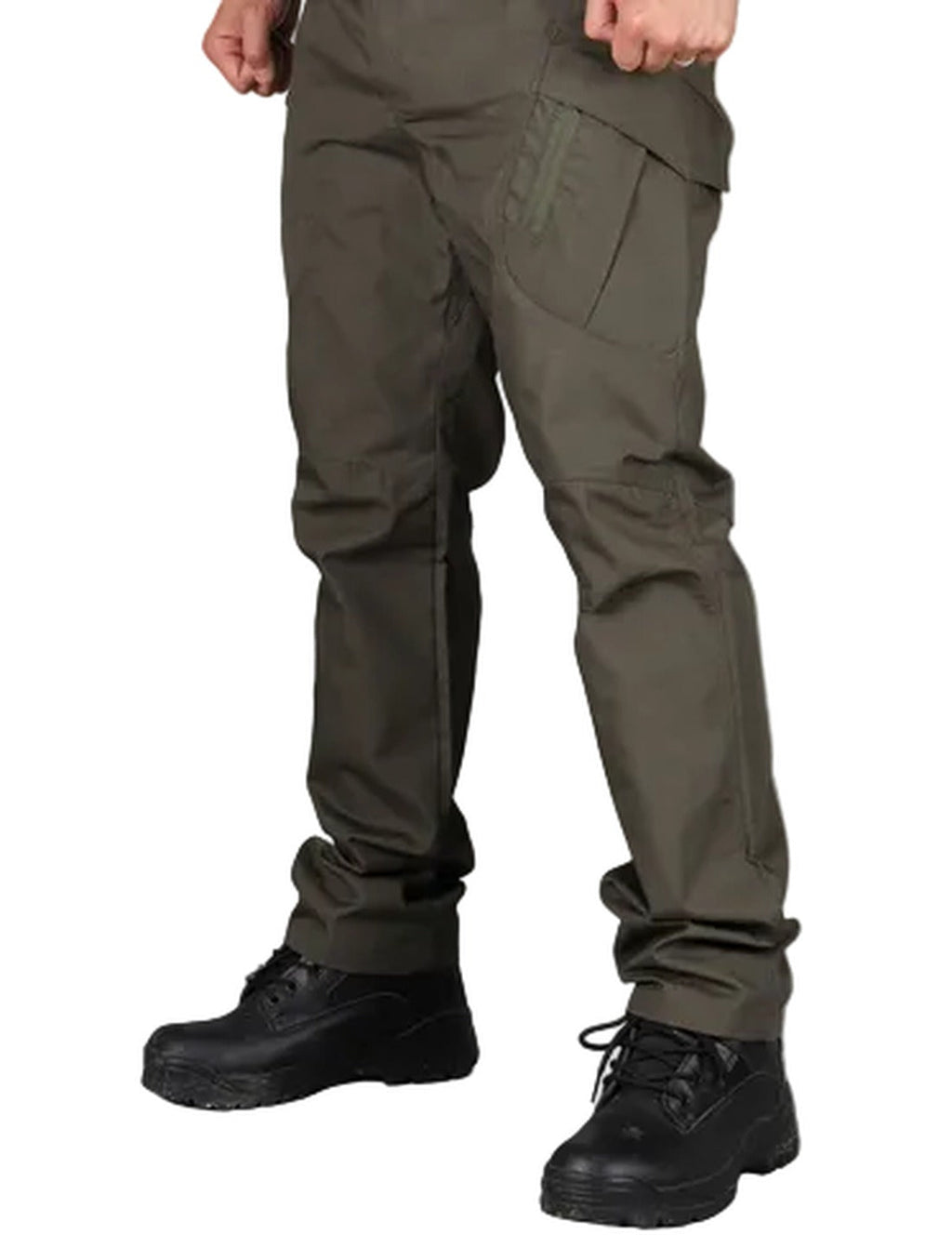 Men's Hiking Cargo Pants with Water-Resistant Fabric and Zip Pockets