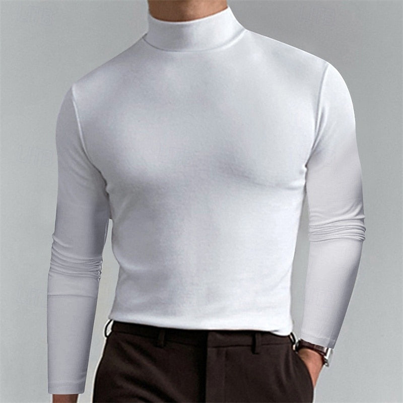 Men's Timeless Classic Shape Knit Turtleneck Pullover