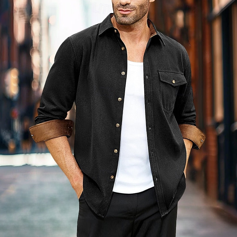 Men's Rugged Chest Pocket Button-Up Shacket