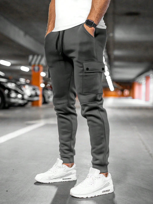 Men's Cropped Lightweight Stretch Fabric Jogger Pants