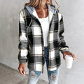 Women's Oversized Plaid Knit Cardigan for Layering