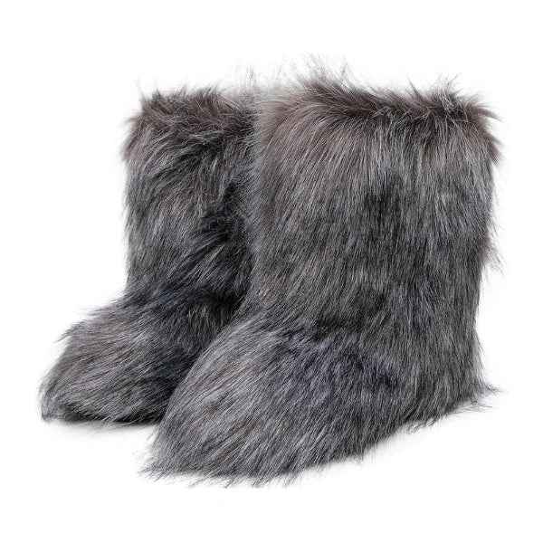 Women's Slip-On Plush Textured Ankle Booties