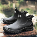 Women's Slip-On Chelsea Rain Booties with Waterproof Build