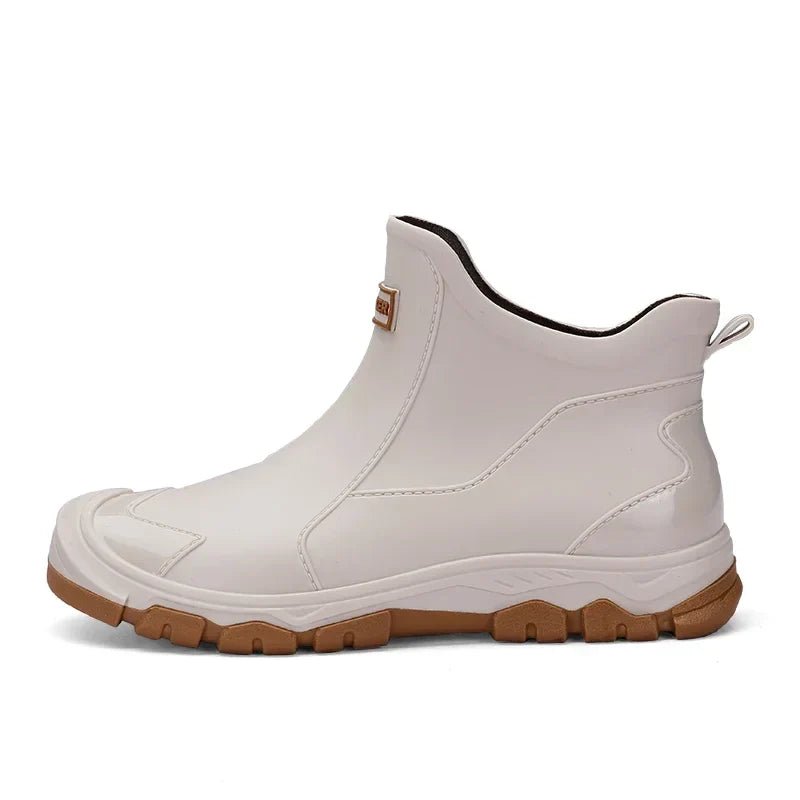 Women's Slip-On Chelsea Rain Booties with Waterproof Build