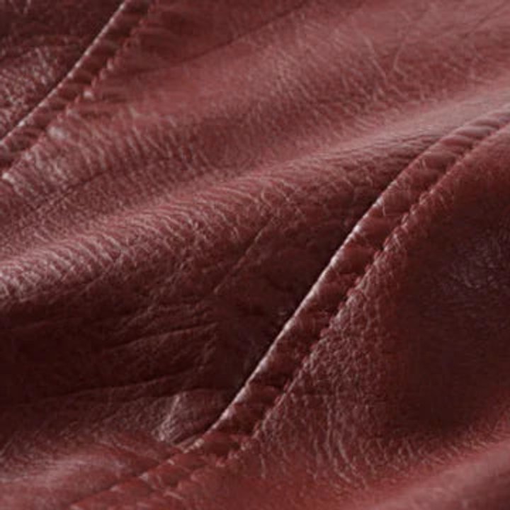 Women's Belted Moto-Style Short Vegan Leather Jacket