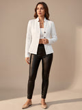 Women's Structured Cable Knit Button Overcoat for Winter