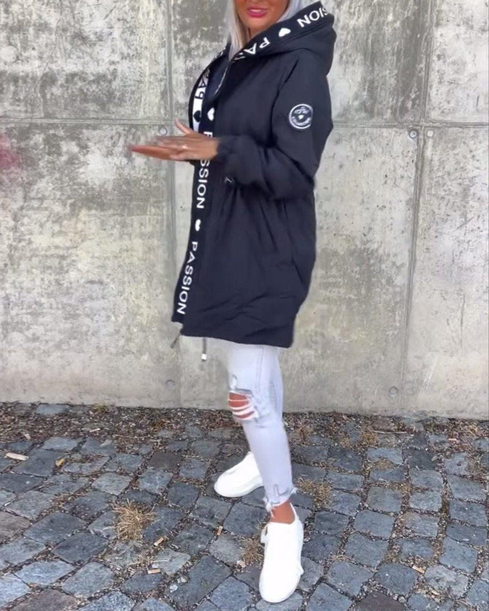 Women's Midi Length Hooded Parka
