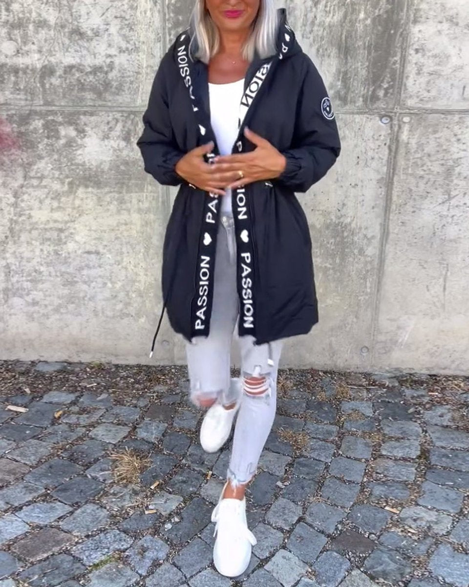 Women's Midi Length Hooded Parka