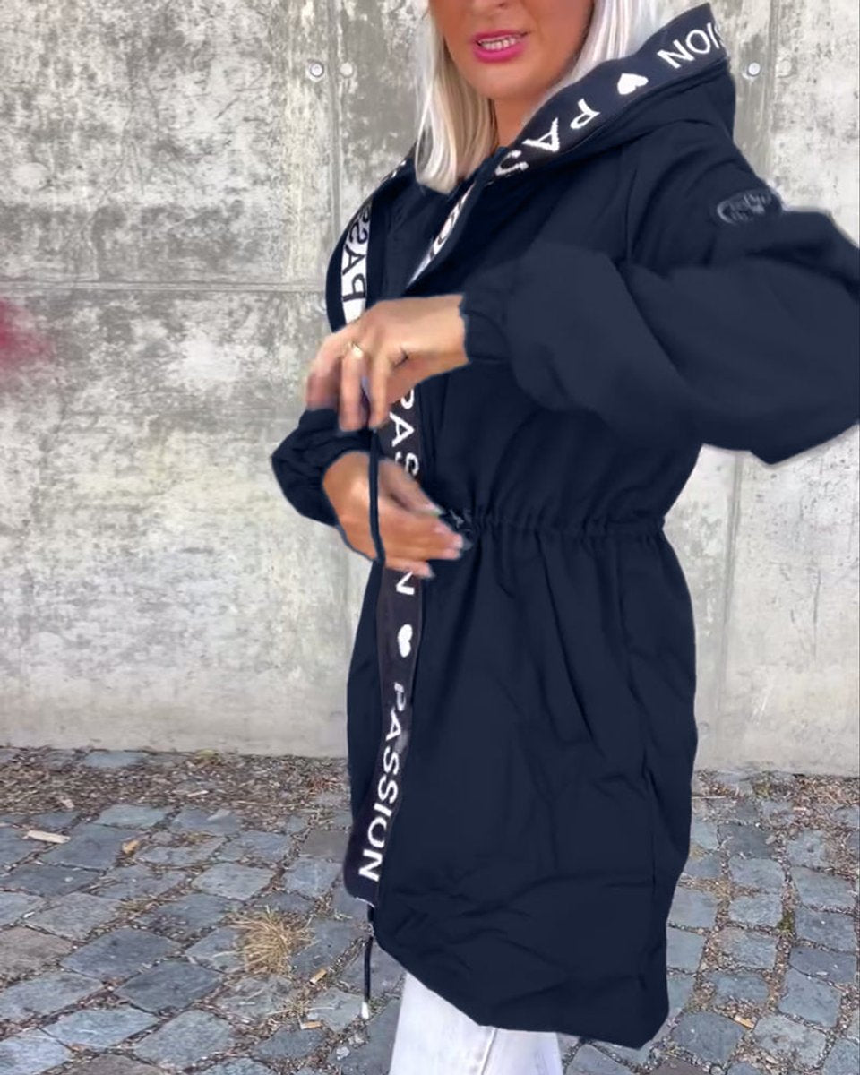 Women's Midi Length Hooded Parka