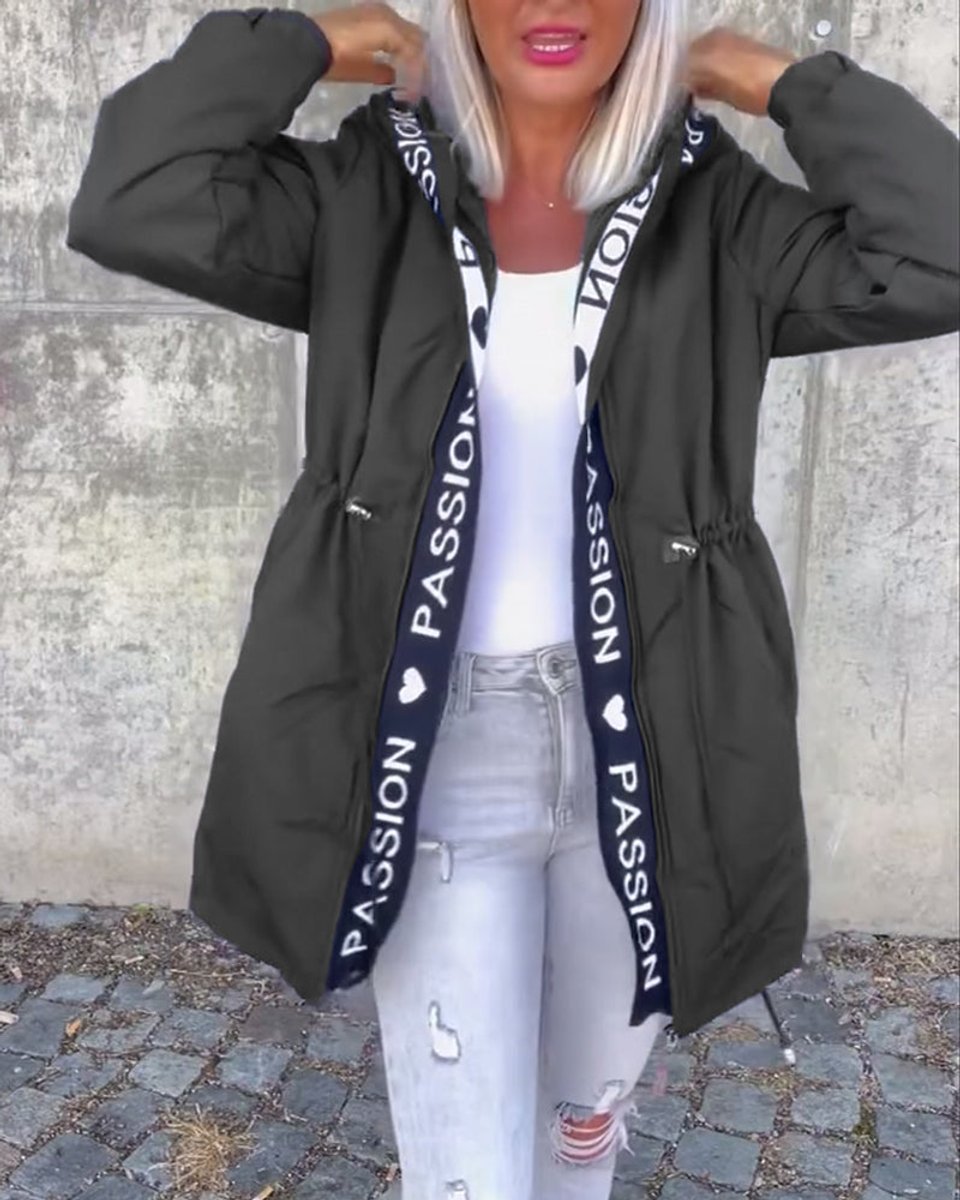 Women's Midi Length Hooded Parka