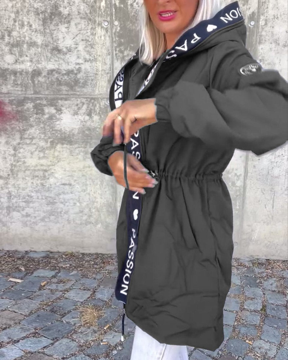 Women's Midi Length Hooded Parka