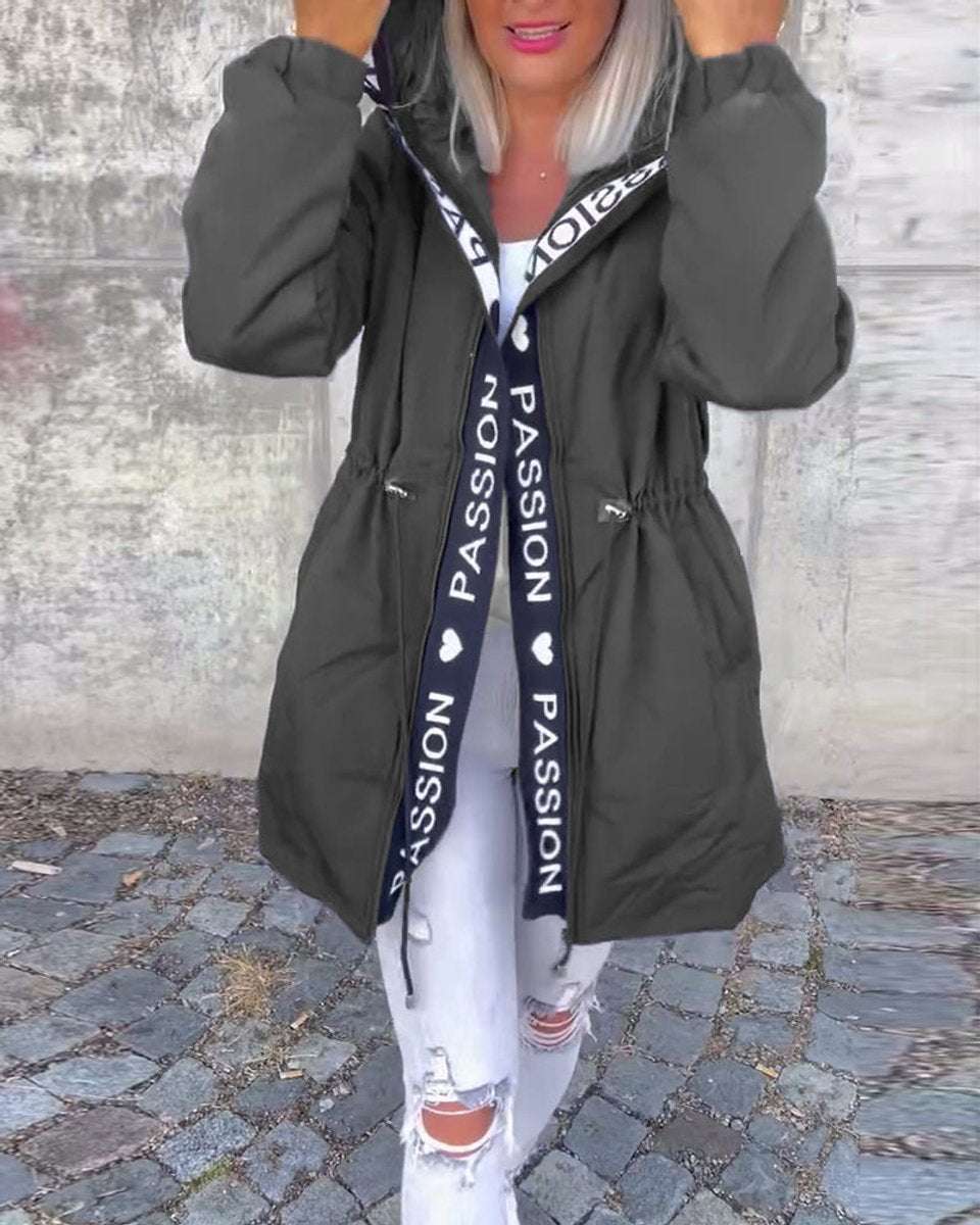 Women's Midi Length Hooded Parka