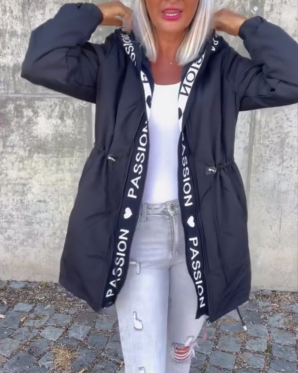 Women's Midi Length Hooded Parka