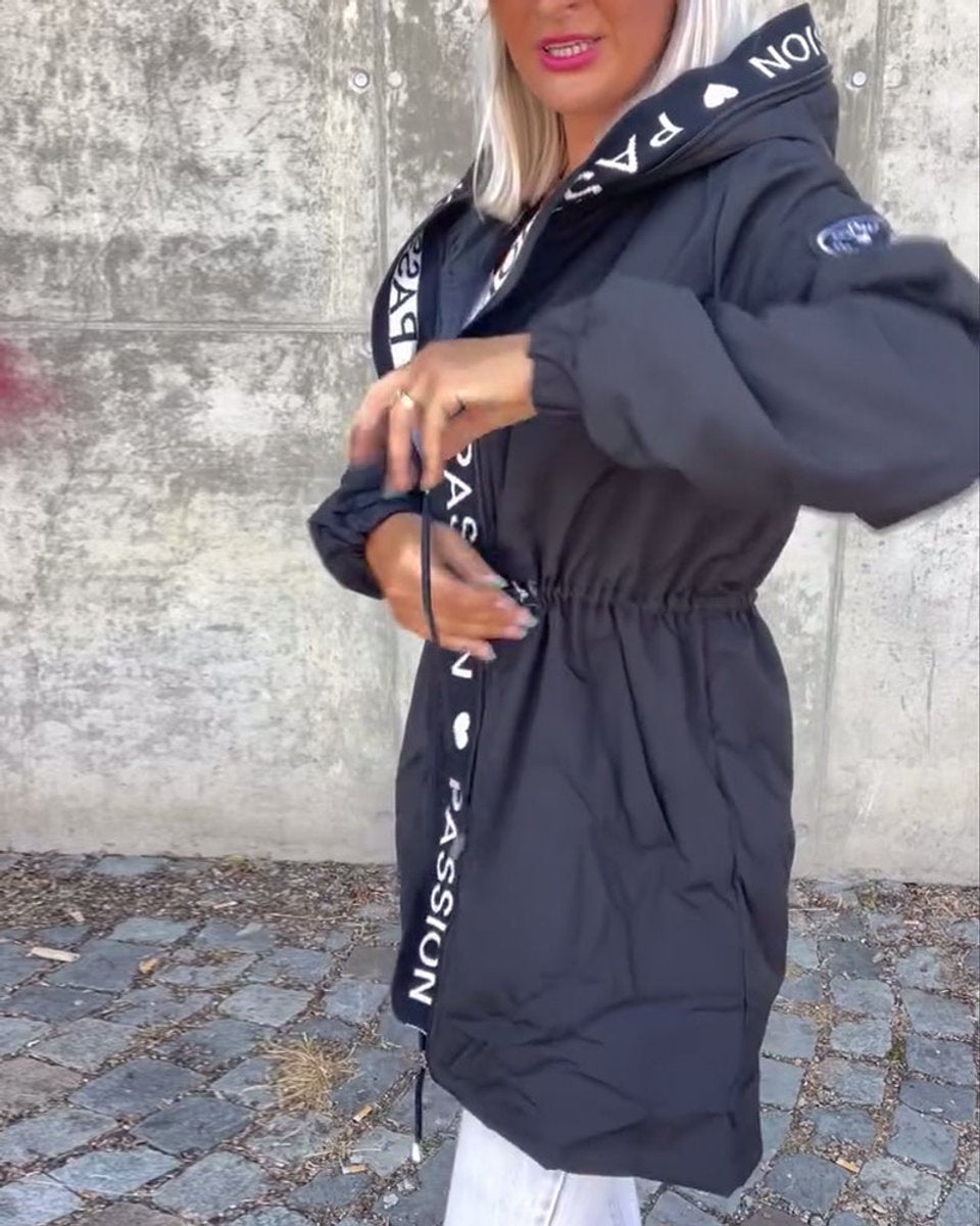 Women's Midi Length Hooded Parka
