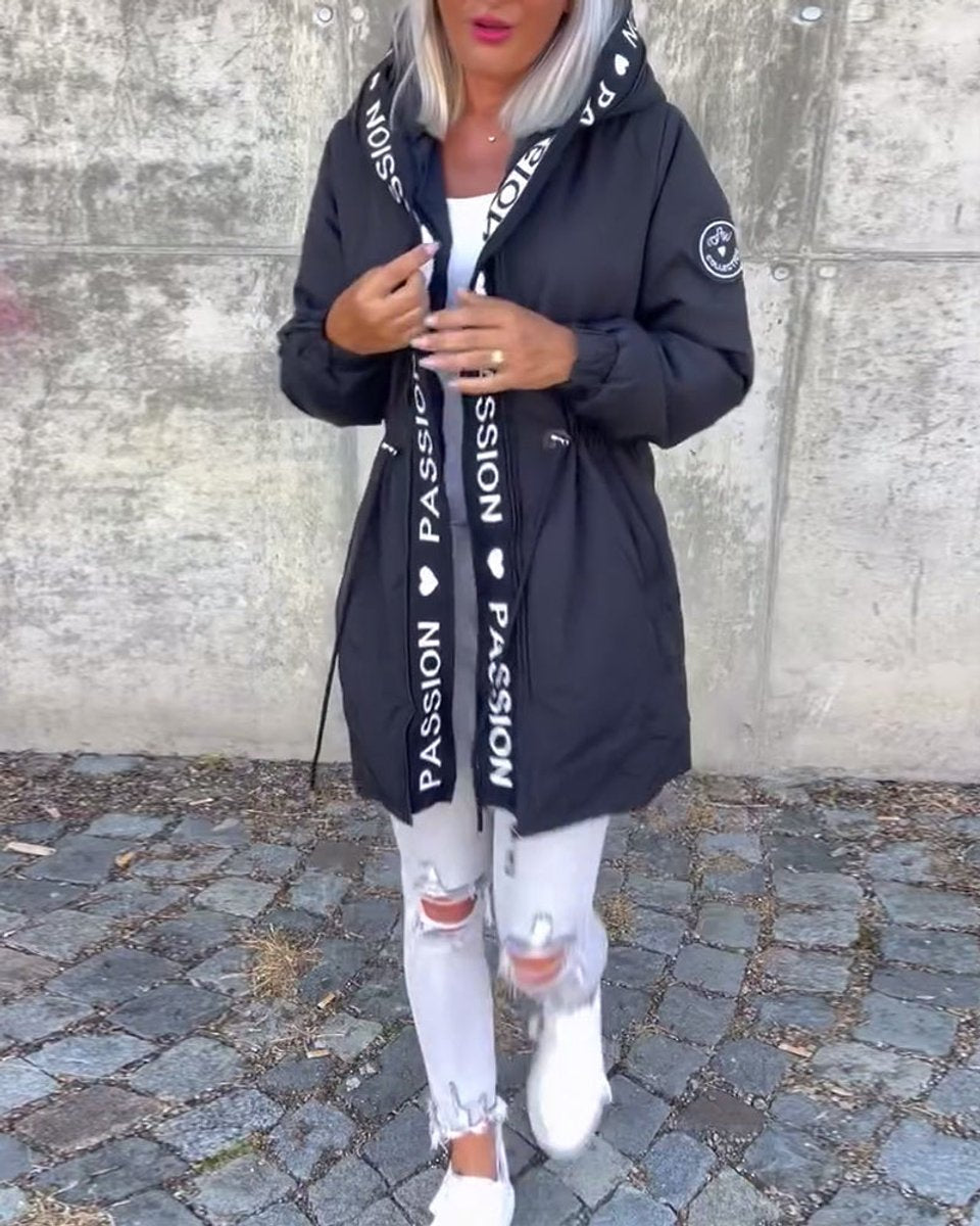 Women's Midi Length Hooded Parka