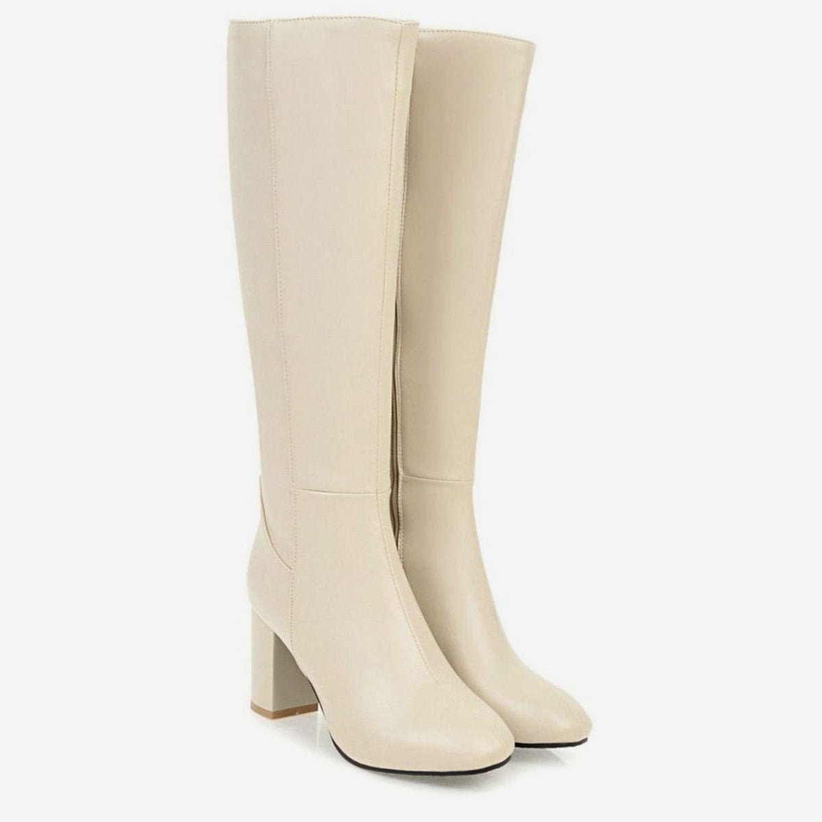 Women's Smooth Vegan Leather Tall Boots