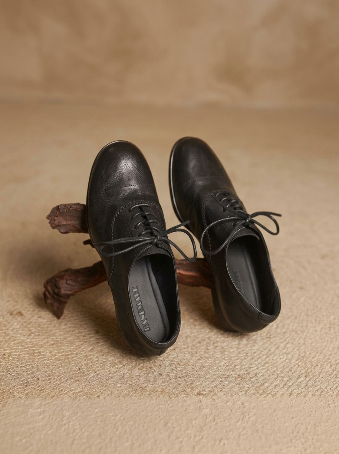 Women's Leather Lace-Up Cap Toe Oxford Shoes