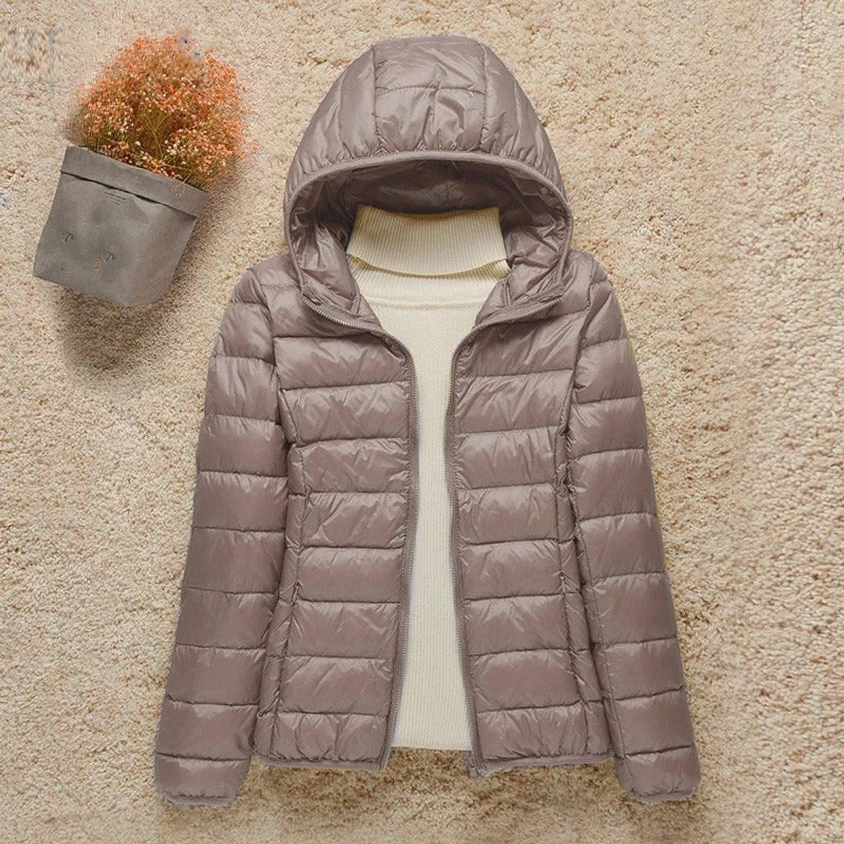 Women's Packable Lightweight Padded Travel Jacket