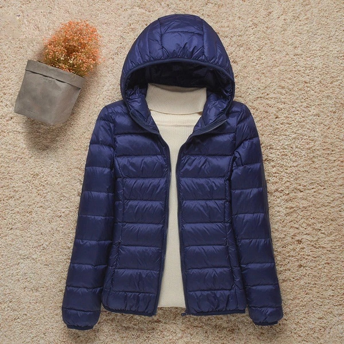 Women's Packable Lightweight Padded Travel Jacket