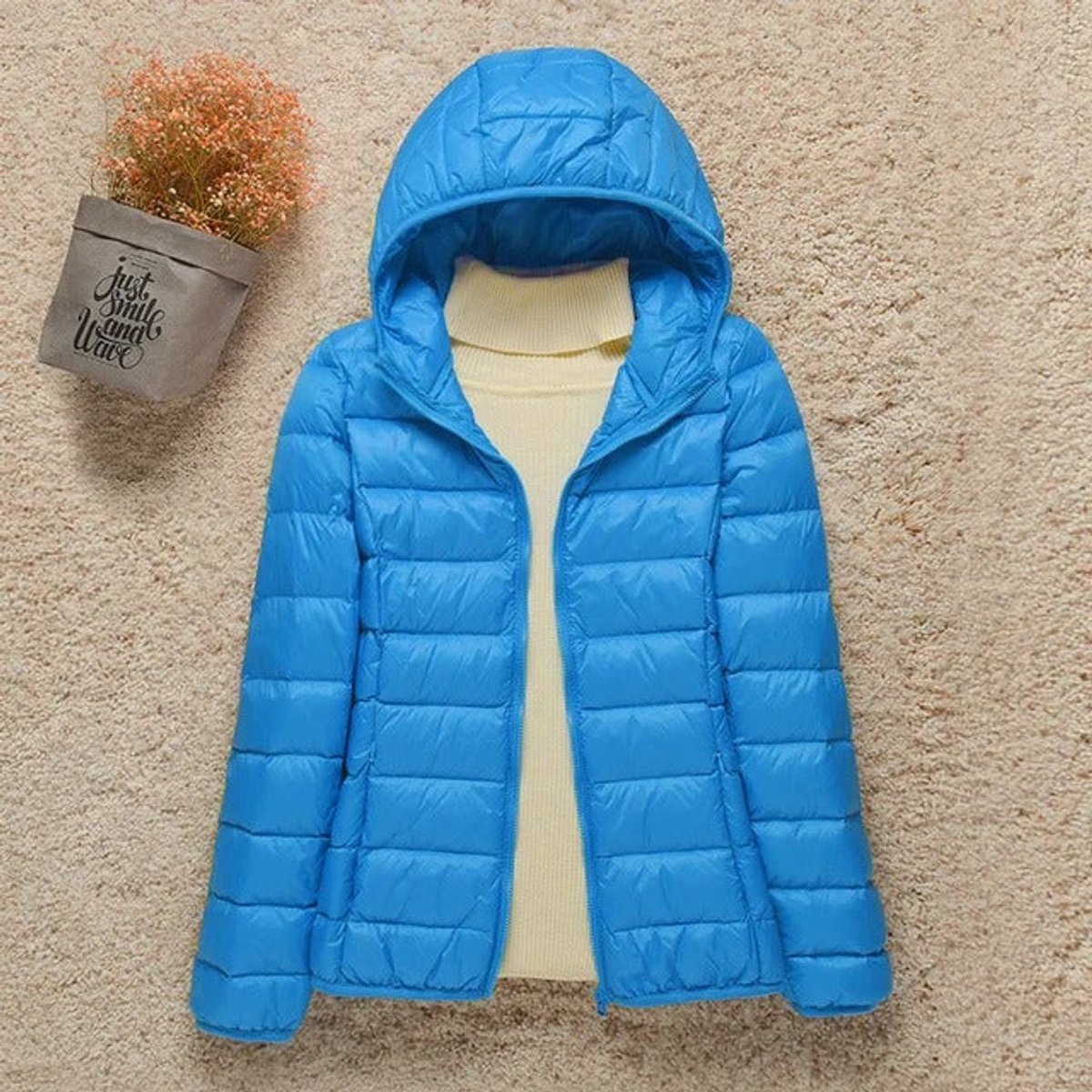 Women's Packable Lightweight Padded Travel Jacket