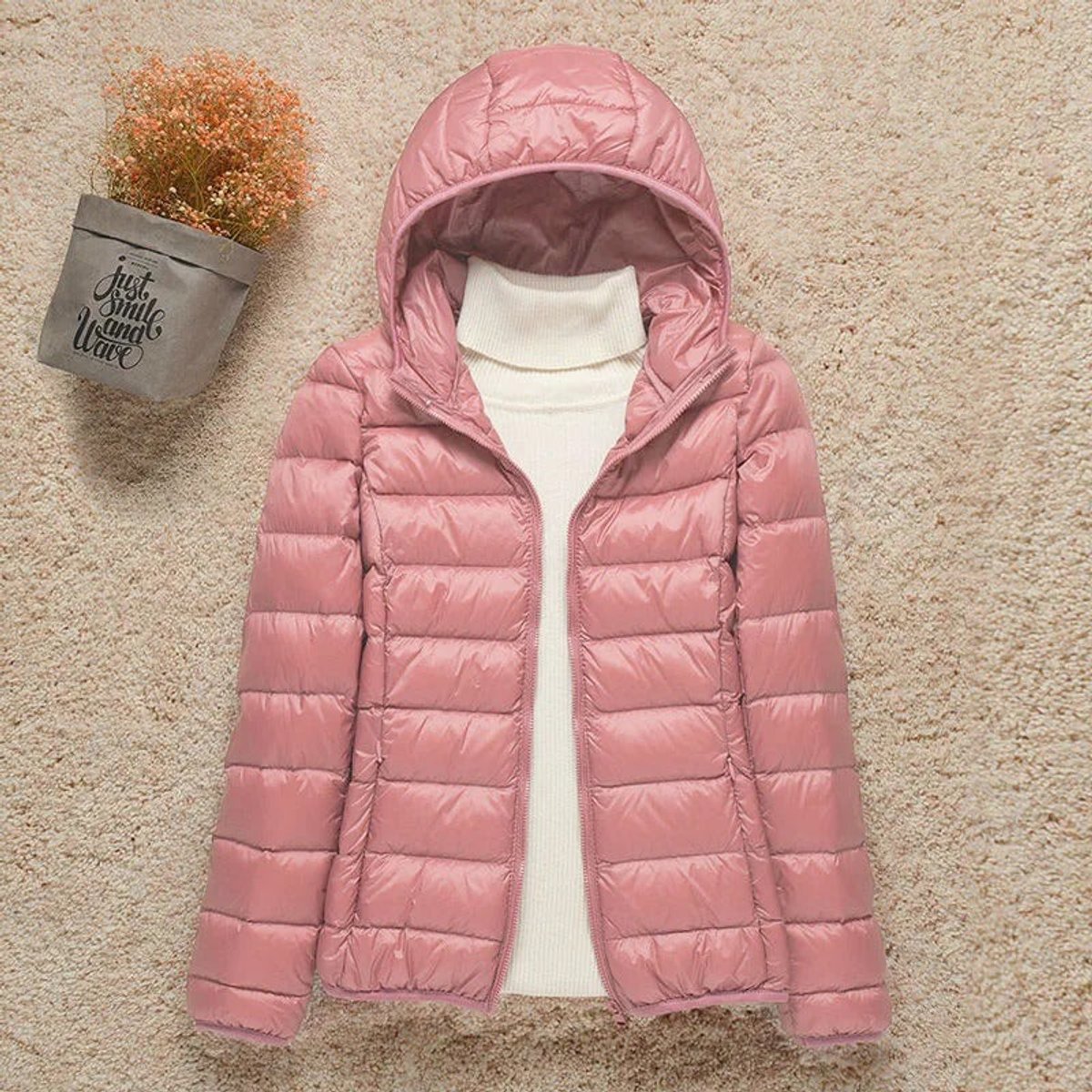 Women's Packable Lightweight Padded Travel Jacket