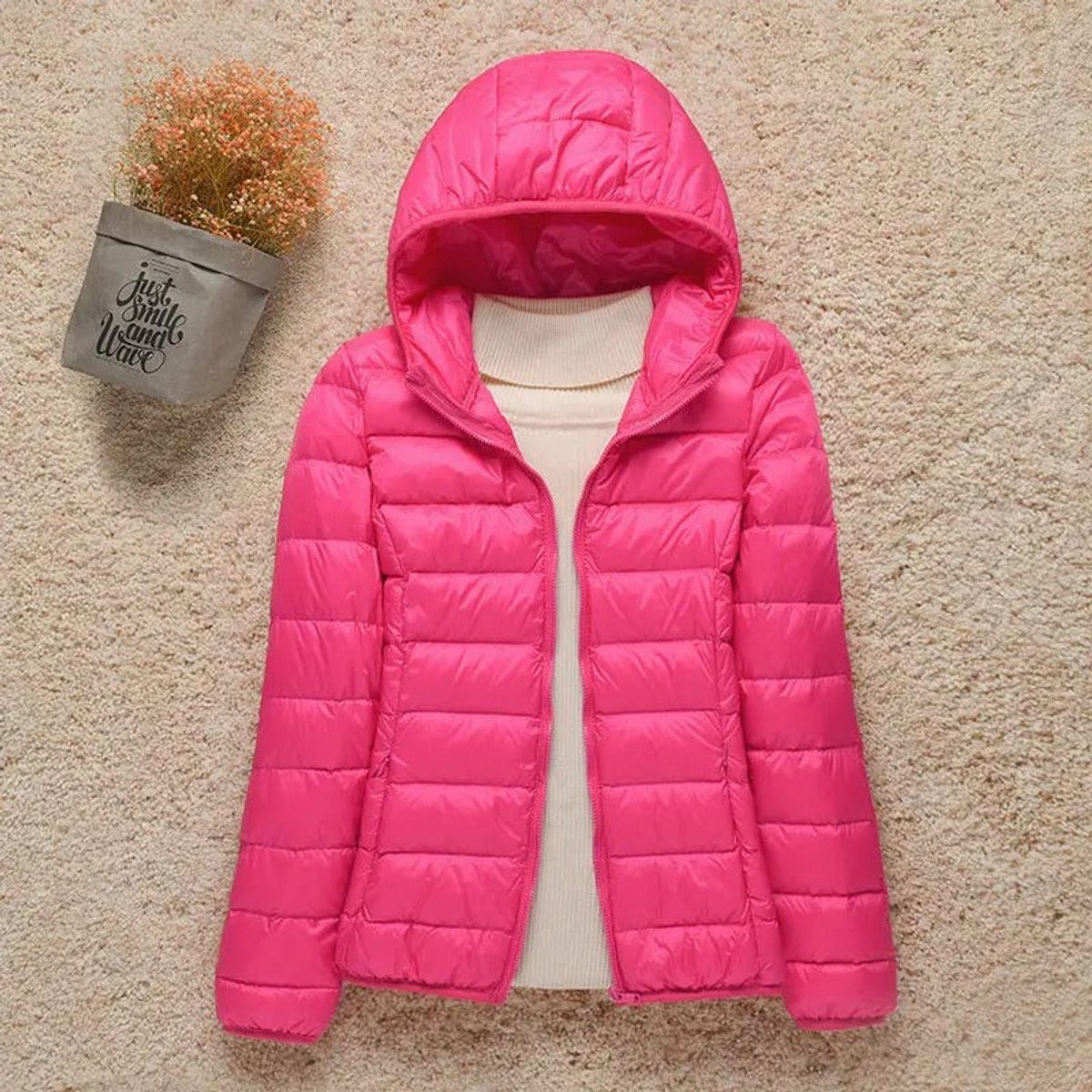 Women's Packable Lightweight Padded Travel Jacket