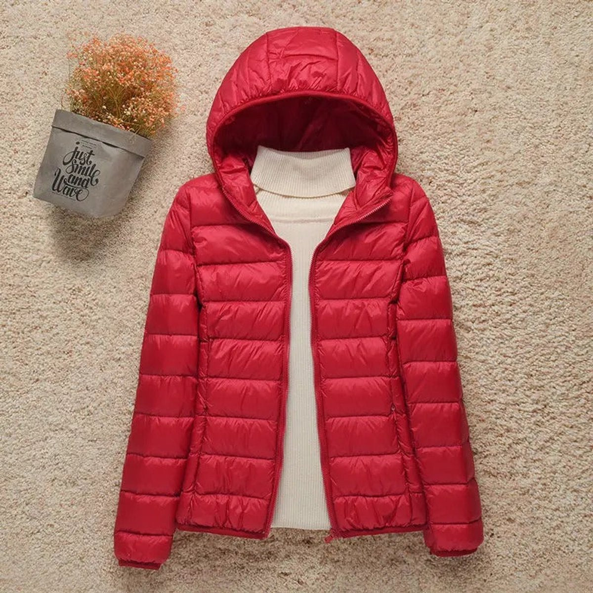 Women's Packable Lightweight Padded Travel Jacket
