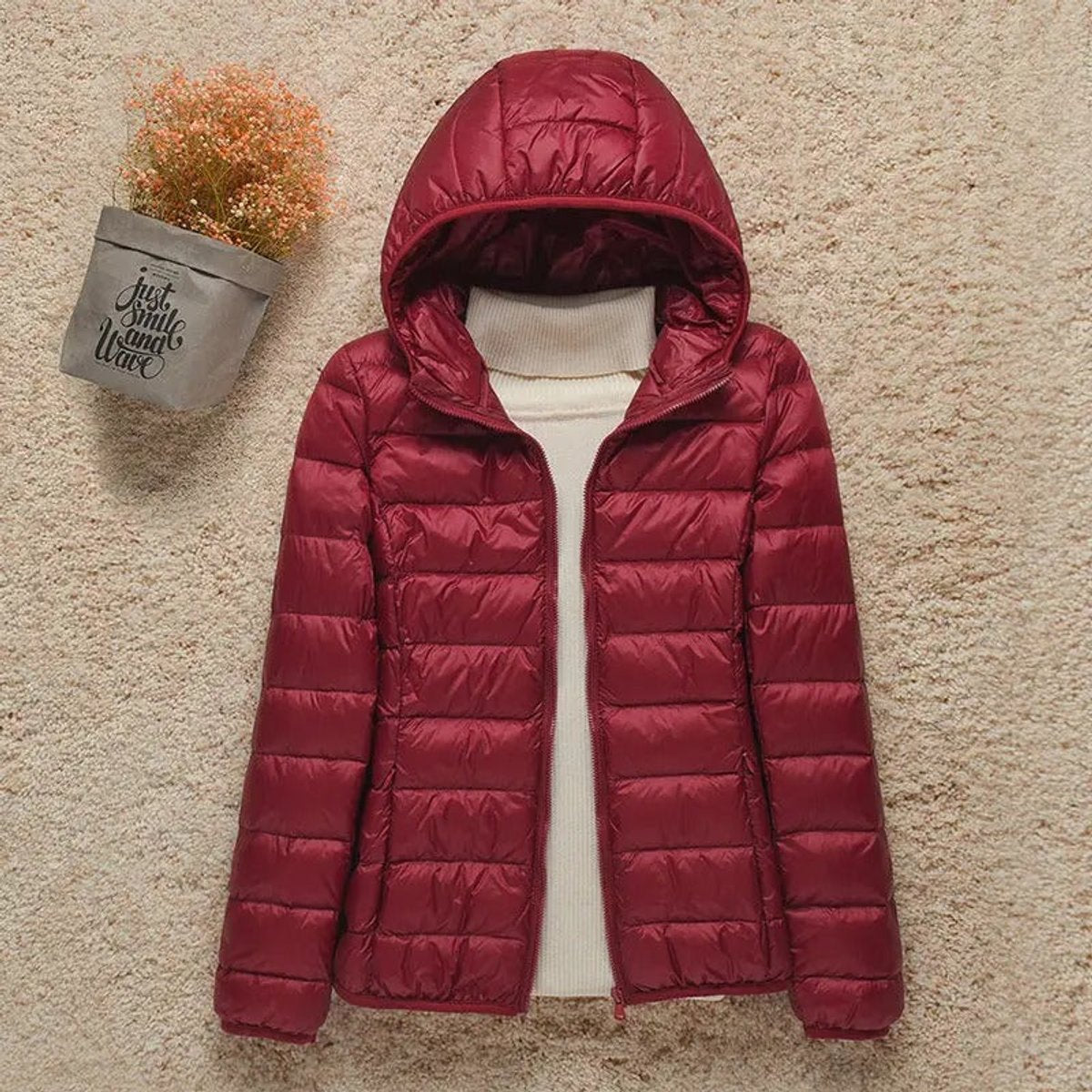 Women's Packable Lightweight Padded Travel Jacket