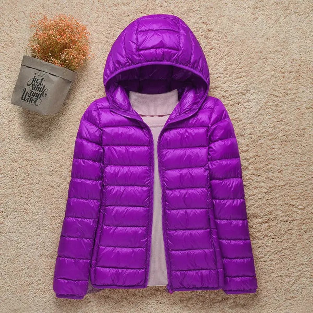 Women's Packable Lightweight Padded Travel Jacket