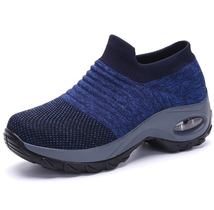Women's Air-Cushioned Sole Sock-Like Knit Orthopedic Sneakers