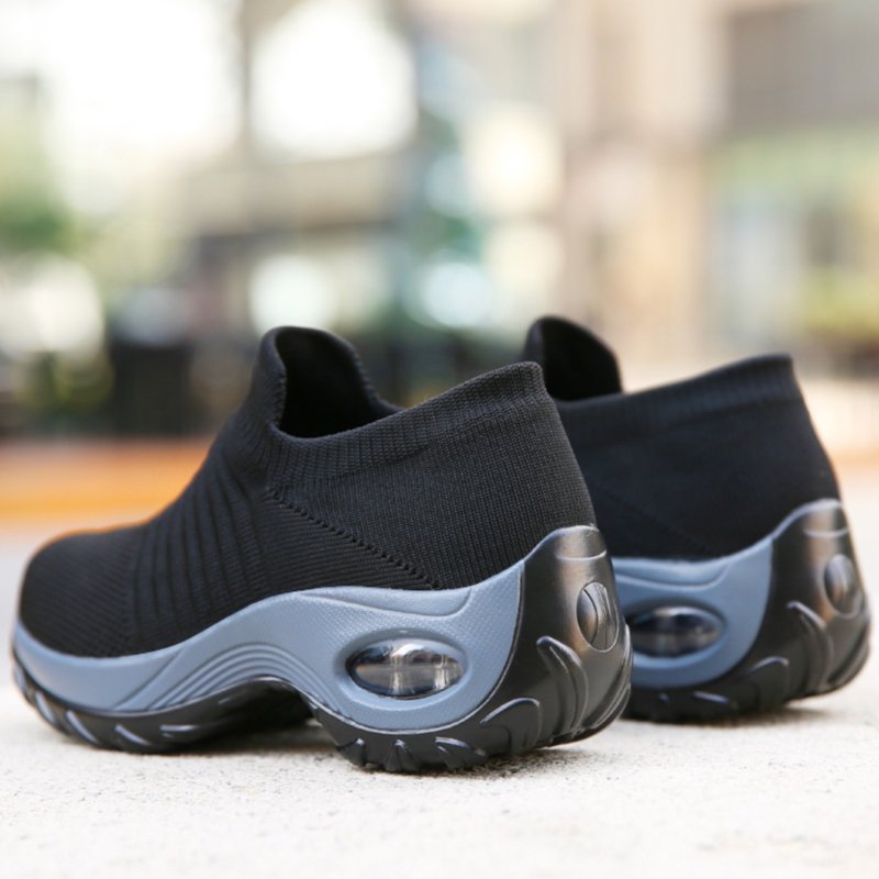 Women's Air-Cushioned Sole Sock-Like Knit Orthopedic Sneakers