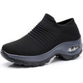 Women's Air-Cushioned Sole Sock-Like Knit Orthopedic Sneakers