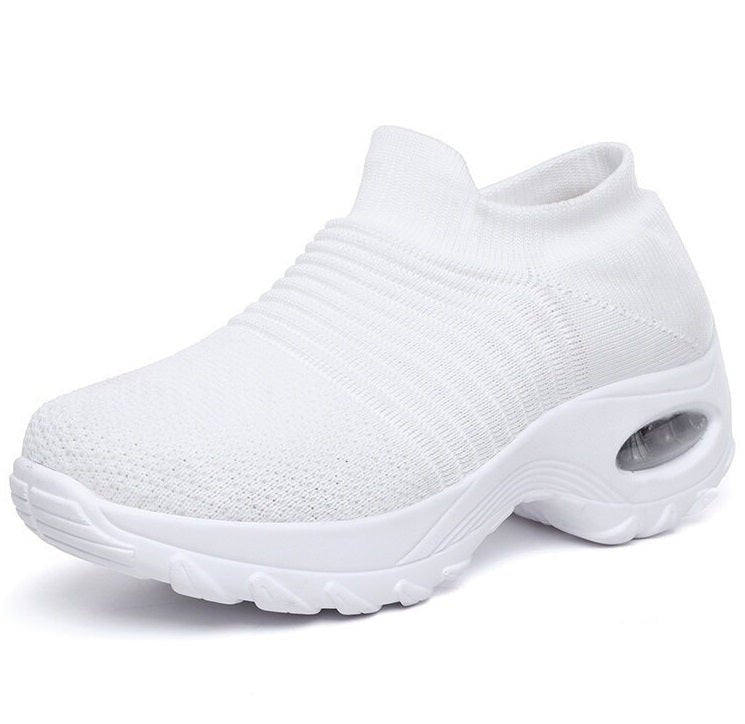 Women's Air-Cushioned Sole Sock-Like Knit Orthopedic Sneakers