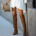 Women's Suede-Style Over-the-Knee Tall Boots
