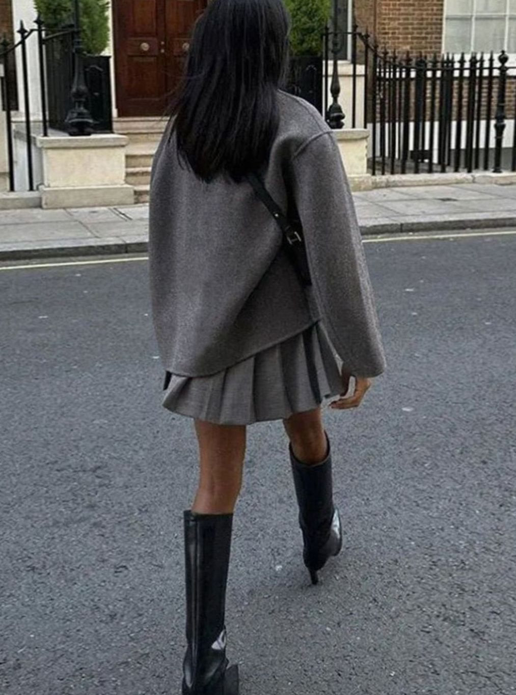 Women's Hip-Length Oversized Double Breasted Topcoat