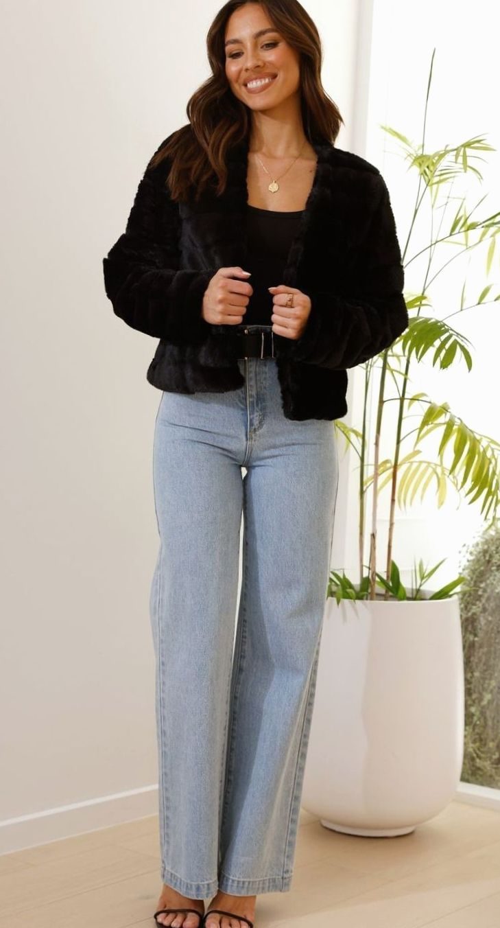 Women's Open-Front Padded Cropped Evening Coat
