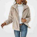 Women's Soft Plush Fleece Full-Zip Coat