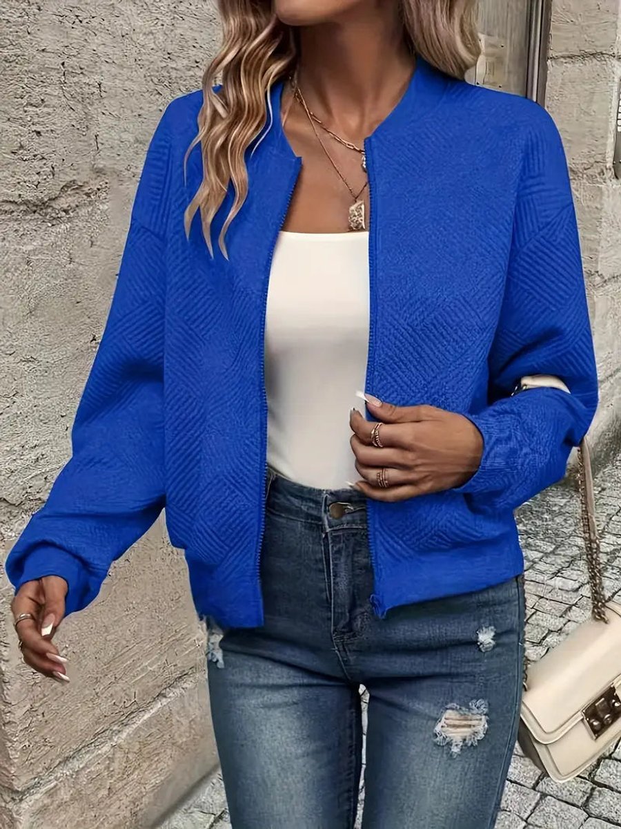 Women's Short Padded Quilted Bomber Coat