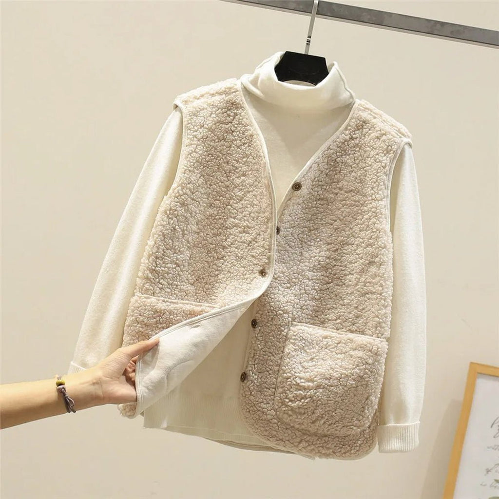 Women's Two-Way Sherpa Fleece Gilet