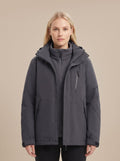 Women's Detachable Hood Water-Repellent Cold Weather Coat