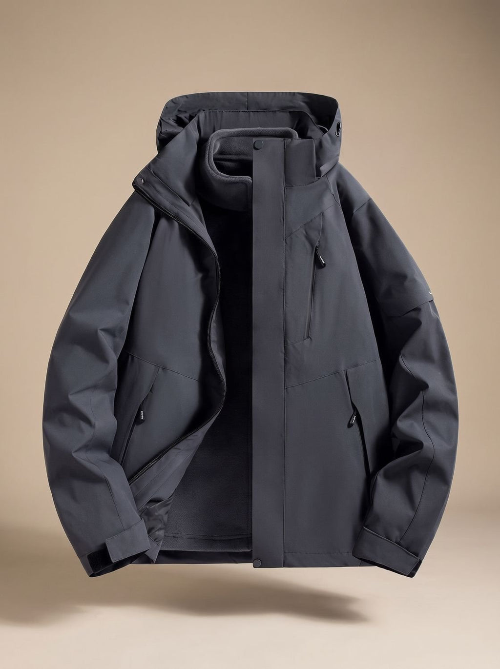 Women's Detachable Hood Water-Repellent Cold Weather Coat