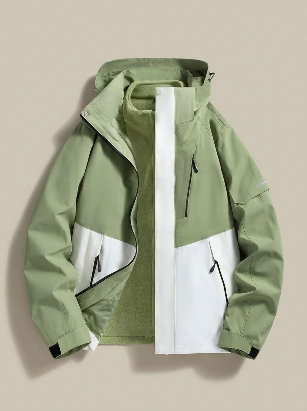 Women's Detachable Hood Water-Repellent Cold Weather Coat