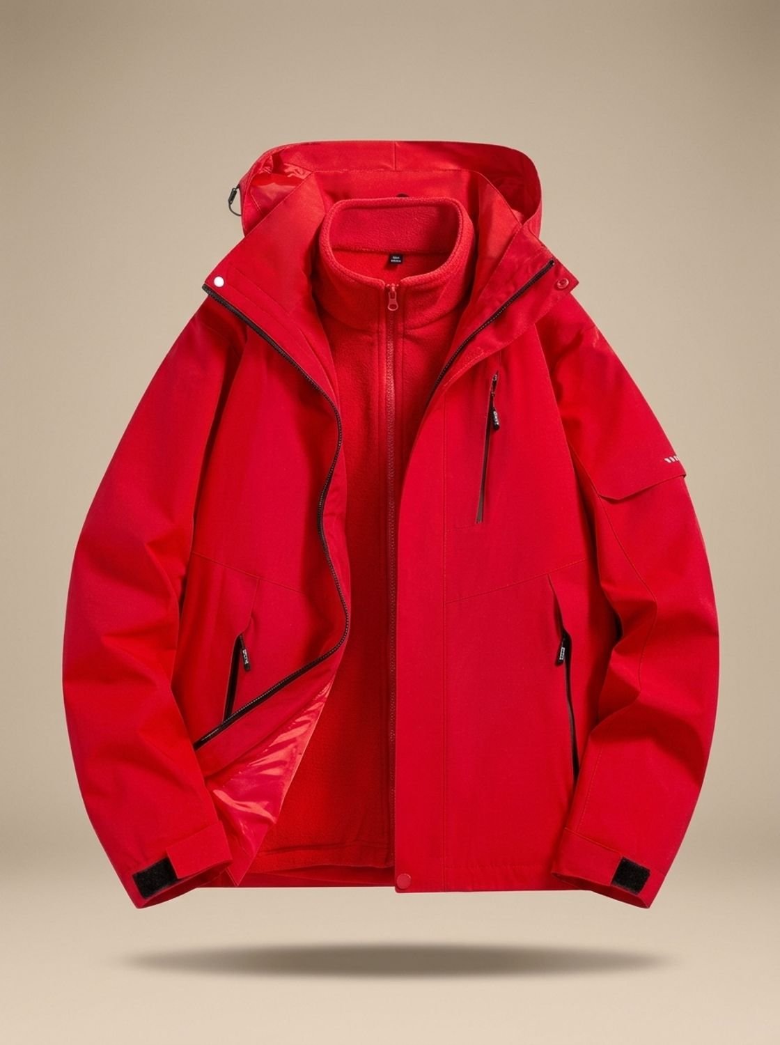 Women's Detachable Hood Water-Repellent Cold Weather Coat